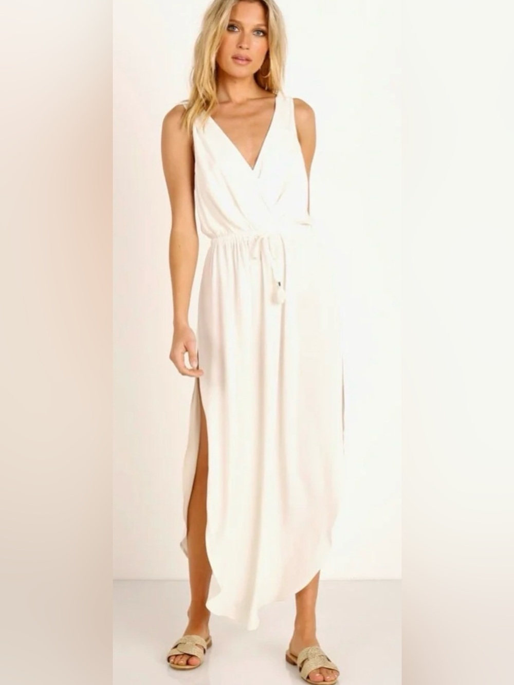 NWT L*SPACE Kenzie cover up cream M $139